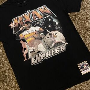 Vintage Nolan Ryan Astros Baseball MLB Men's T-shirt M